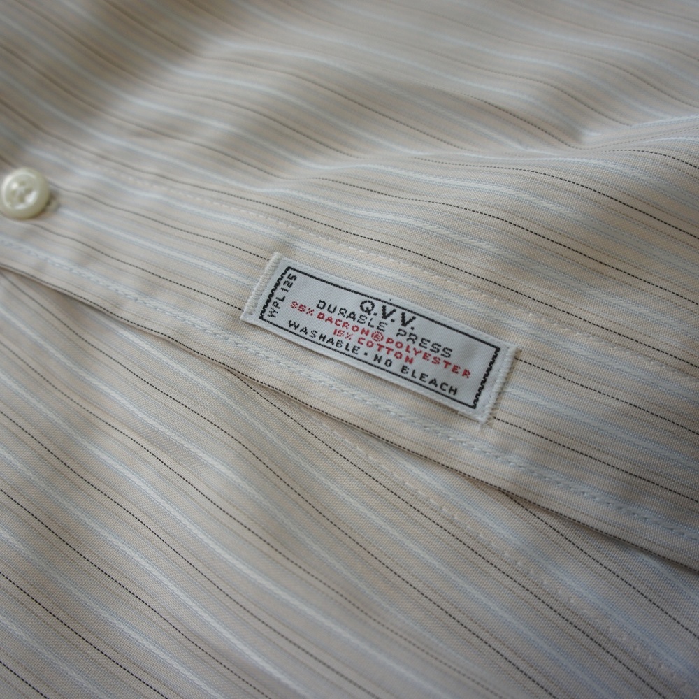 Christian Dior short sleeve tan stripes shirt 16 - Picture 6 of 7